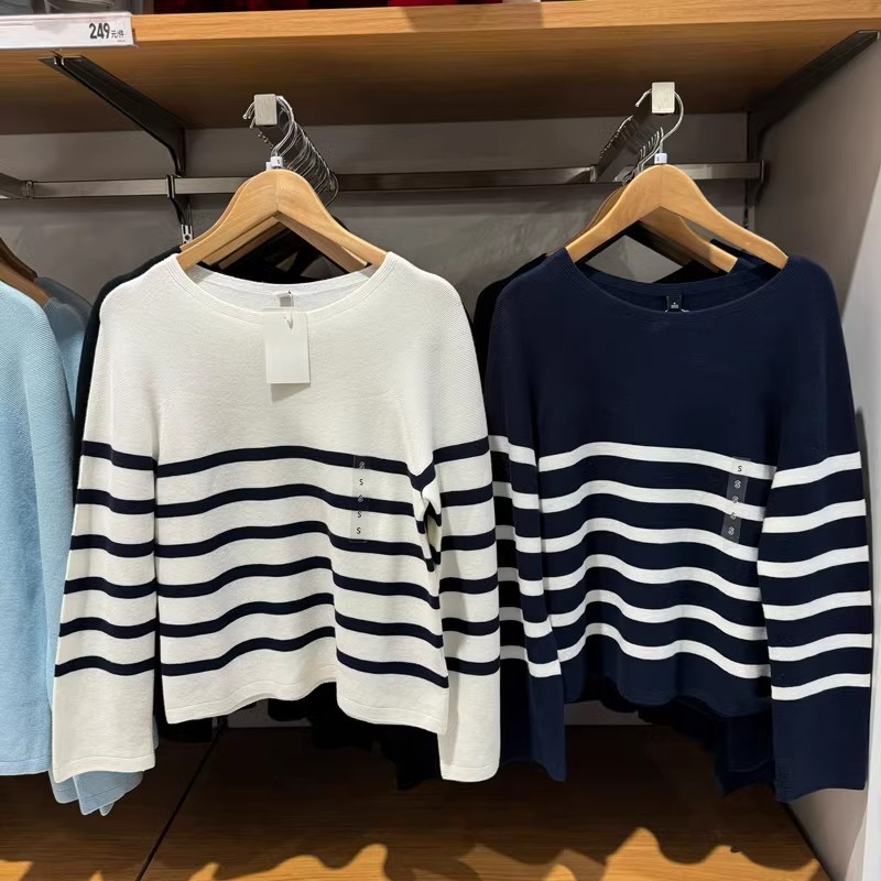 春款女装圆领针织衫长袖打底衫