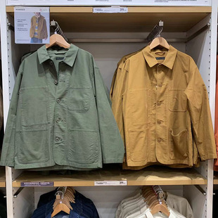风夹克外套宽松版 试衣间秋季 棉质休闲茄克工装 男装 459588 新款