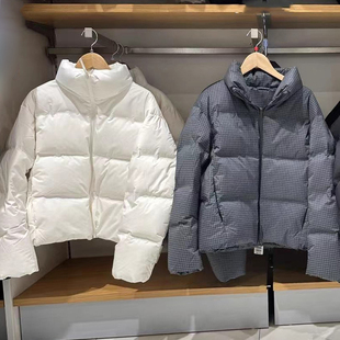 JM478578 冬季女装无缝羽绒服90绒保暖茄克羽绒短外套面包服夹克