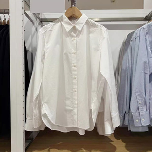 479079/479078 试衣间同款女装全棉条纹衬衫/长袖衬衣 OL白衬衫