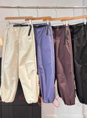 春秋款氧气505Proof女士三防弧形分割阔腿机能裤工装休闲裤子