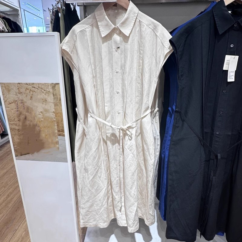 夏季女装棉麻连衣裙短袖