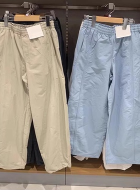 475820 新款女装休闲宽腿裤工装束脚裤伞兵裤25春夏薄款长裤子