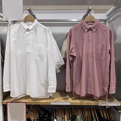 秋季男装女装牛津纺长袖衬衫