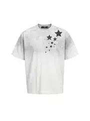 Dehz Stardust Serenade Cleanfit Short-Sleeved T-Shirt for Men, Loose Fit, Summer Casual Versatile Top