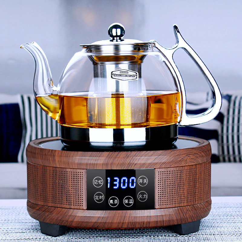 玻润 耐高温玻璃泡茶壶电热陶炉烧水煮茶器过滤普洱黑茶具套装,餐饮具,茶壶,淘宝优惠券,粉丝福利购,淘宝优惠卷