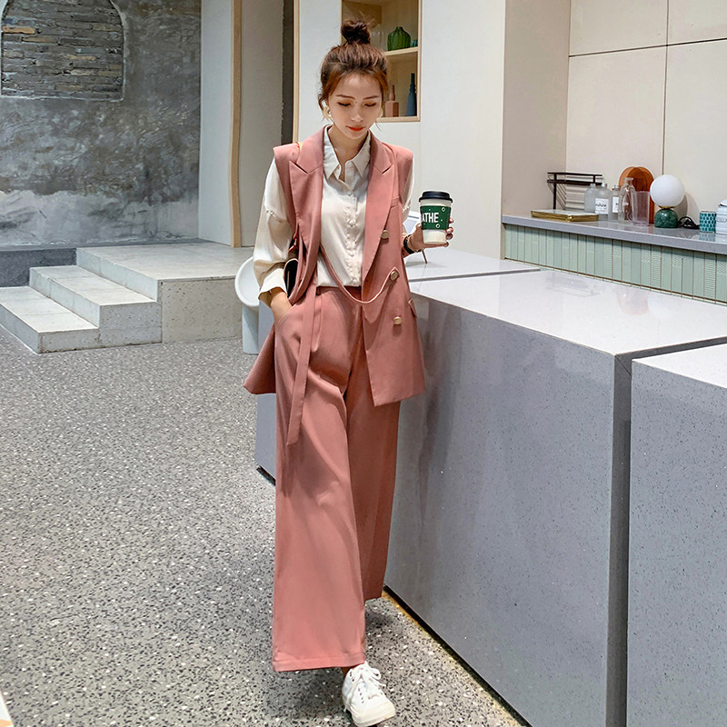 【现货】2023春季新款！！长款西装马甲套装312-D8007-P125控188，女装西装，浙宝270