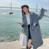 21冬季新款！！4色贴标双面羊绒大衣312-F55-P270控378，女装毛呢外套，浙宝270