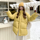 【新款】现货！立领中长款泡芙白鸭绒外套270-7132P325控418，女装羽绒服，浙宝270