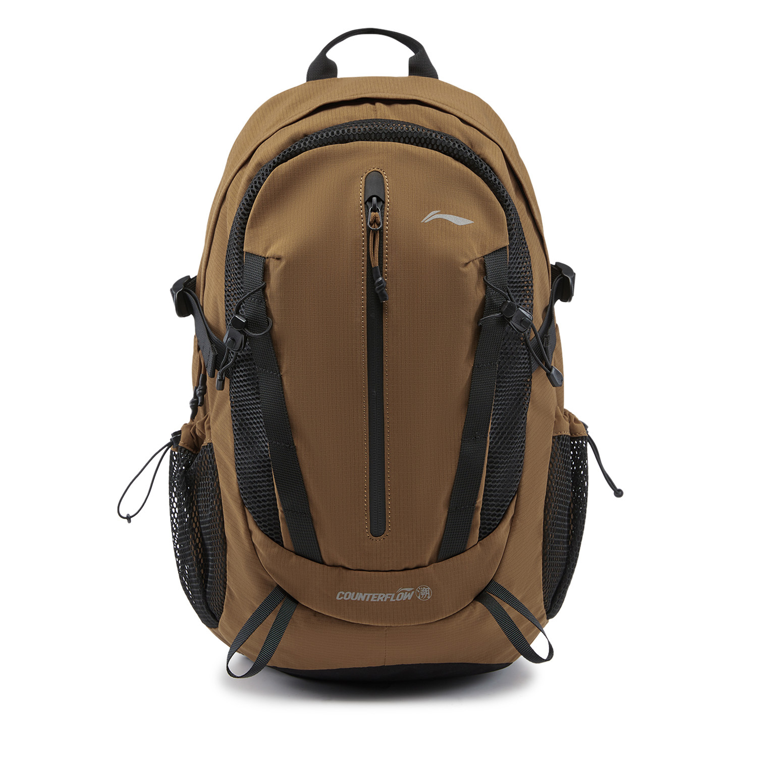 李宁户外CF溯双肩包男包女包2025新款背包书包反光运动包 ABDV333