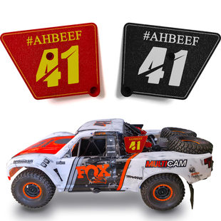 #8519 Traxxas UDR 沙漠越野奖杯卡车号码牌可定制图案或数字