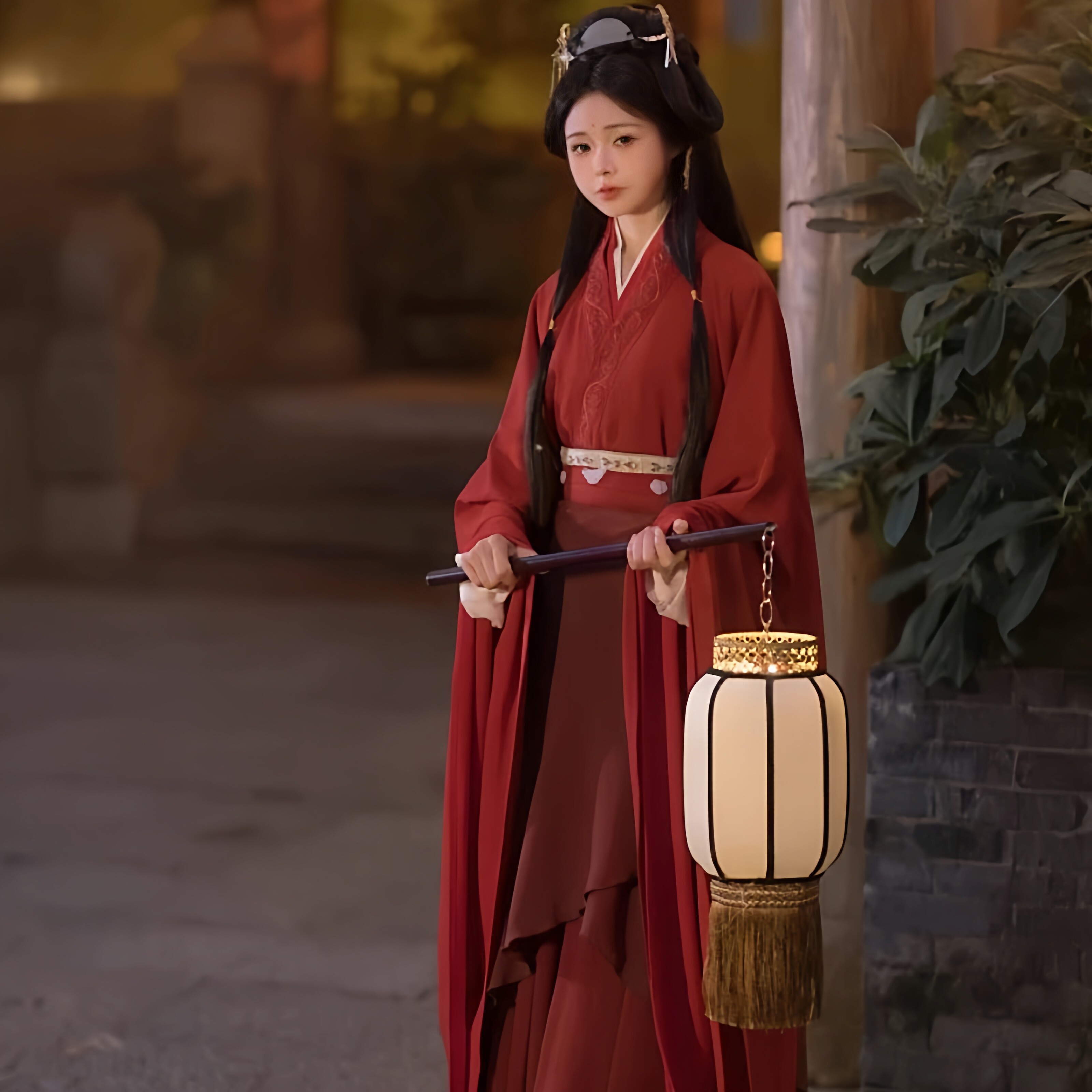 春秋款魏晋风汉服披风南北朝
