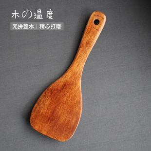 木制盛饭木勺日式厨房餐具木质饭瓢米饭铲子短柄打饭木铲实木饭勺