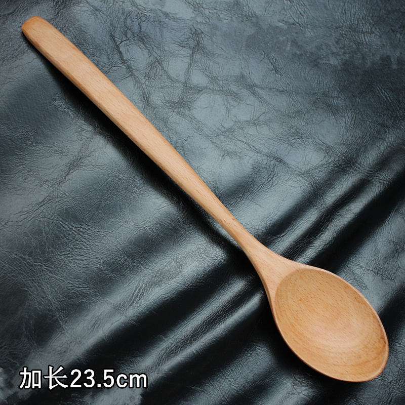 无漆长柄勺木勺蜂蜜酵素汤勺实木