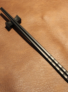 黑色竹节筷合金筷日式筷子套装酒店家用消毒柜筷子防滑防霉耐高温