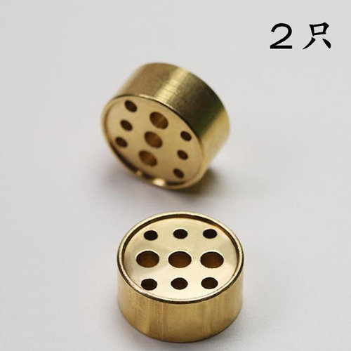 香炉插香器多孔实心黄铜薰香器