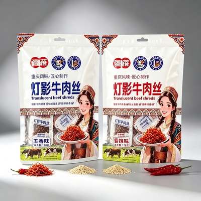火车同款疆蓓灯影牛肉独立包装五香香辣丝丝入味越嚼越香追剧零食