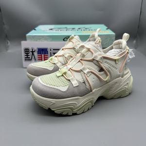 Skechers斯凯奇女鞋夏季新款厚底增高机甲鞋透气老爹鞋凉鞋119860