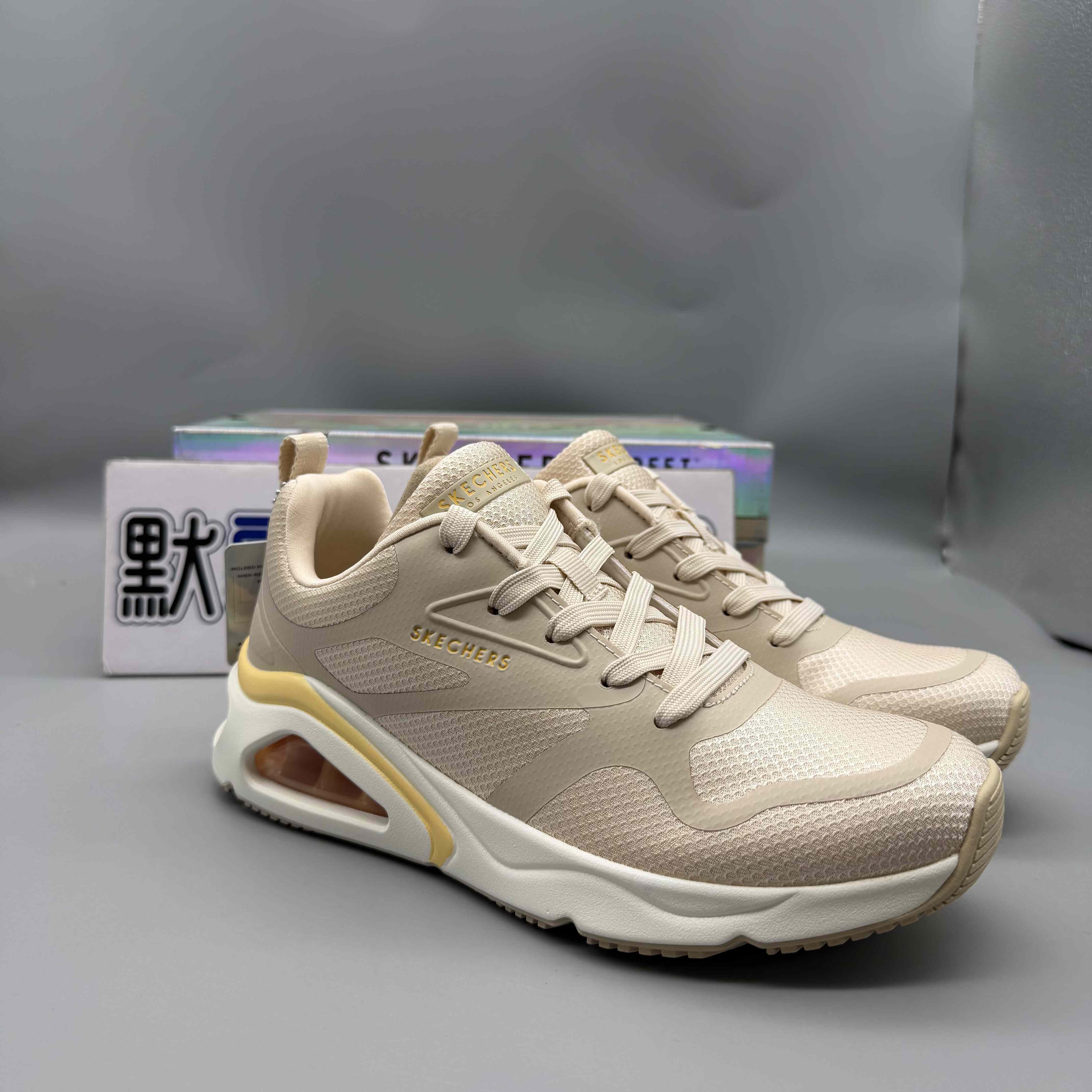 Skechers斯凯奇女鞋舒适休闲绑带时尚缓震气垫运动鞋跑步鞋177420
