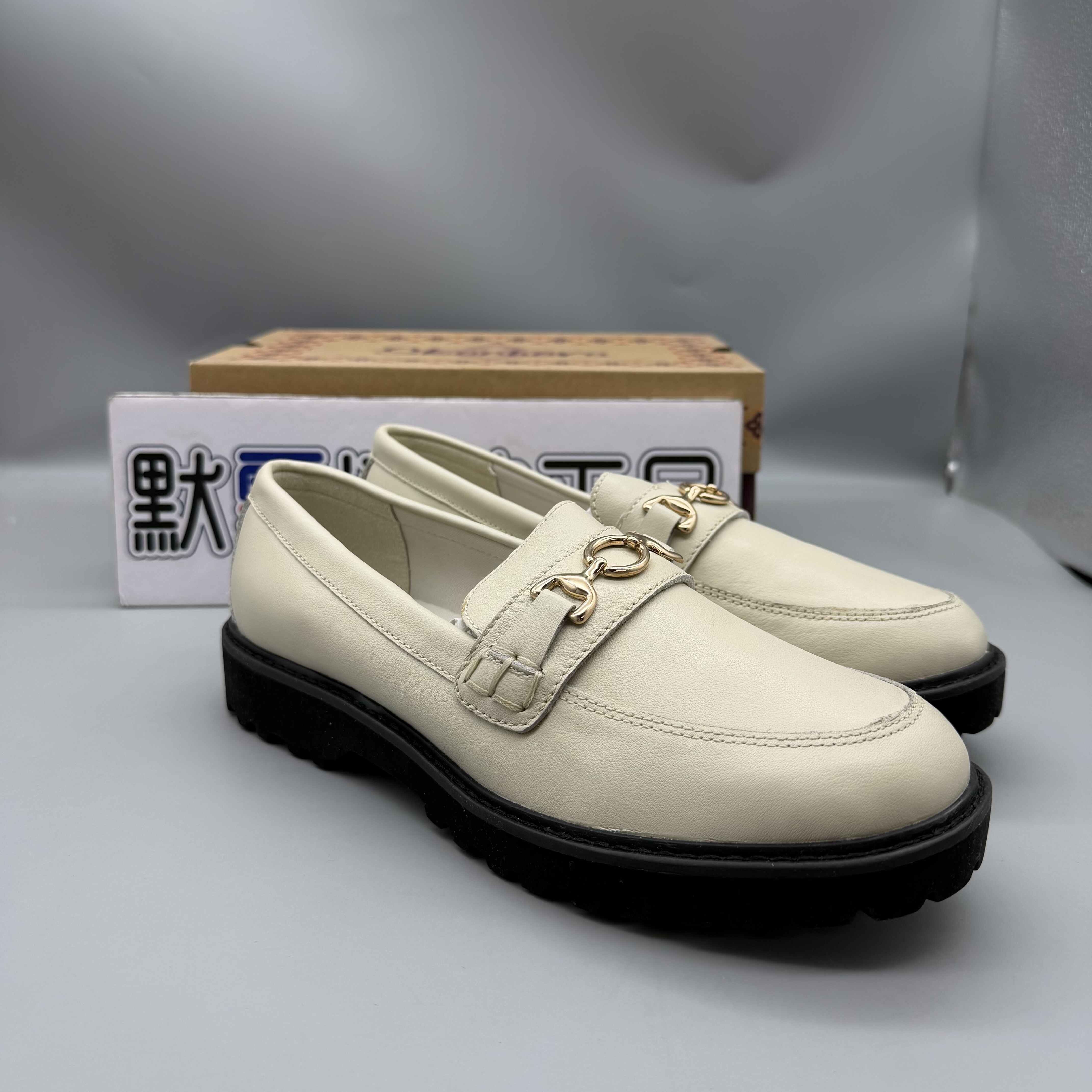 Skechers斯凯奇春季女士乐福鞋时尚厚底皮鞋休闲单鞋女158723