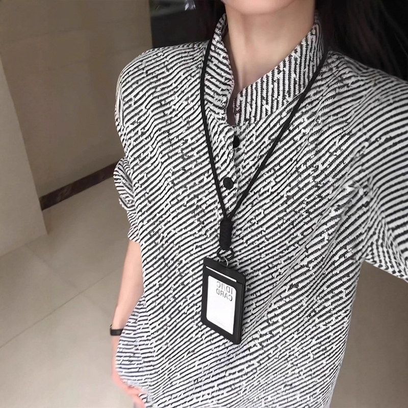 女款p衫潮牌卫衣高街亨利领冬季t恤美式olo搭长袖打底内斑马纹男