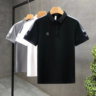 男士 t恤polo衫 2023夏季 短袖 撞色大码 体恤潮精神小伙网红同款