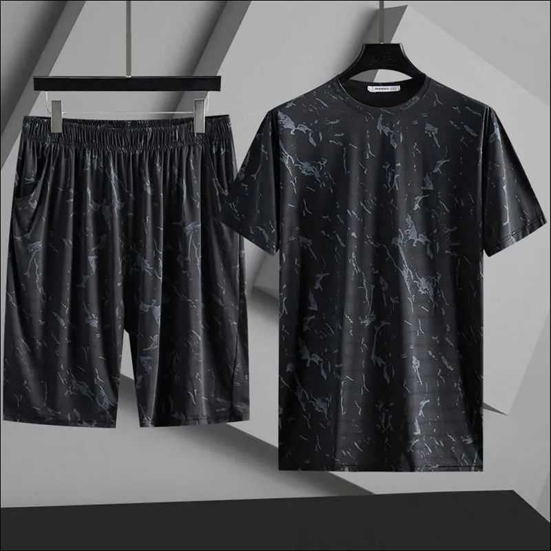 男套装运动服篮球速干背心晨健身跑步T恤2025衣服短袖夏季青少年
