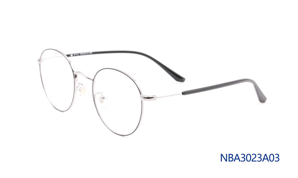 正品NBA3023 男女潮款近视眼镜框架复古大框近视平光框架全金属框