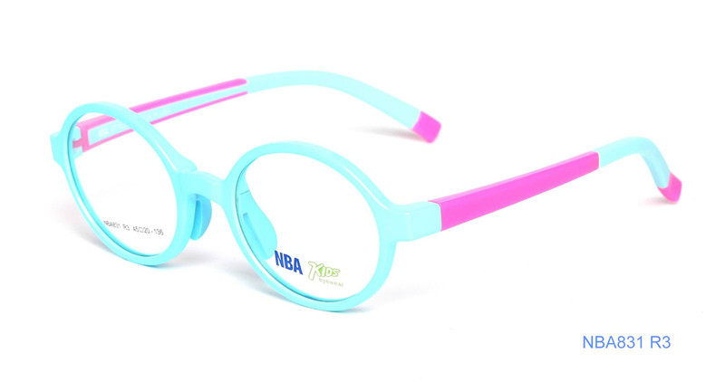 专柜正品NBA光学近视眼镜框架 圆形青少年儿童男女全框镜架NBA831