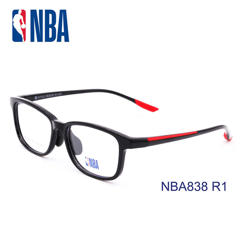 正品NBA838 青少年儿童近视眼镜专业配镜男初中生镜架框超轻板材