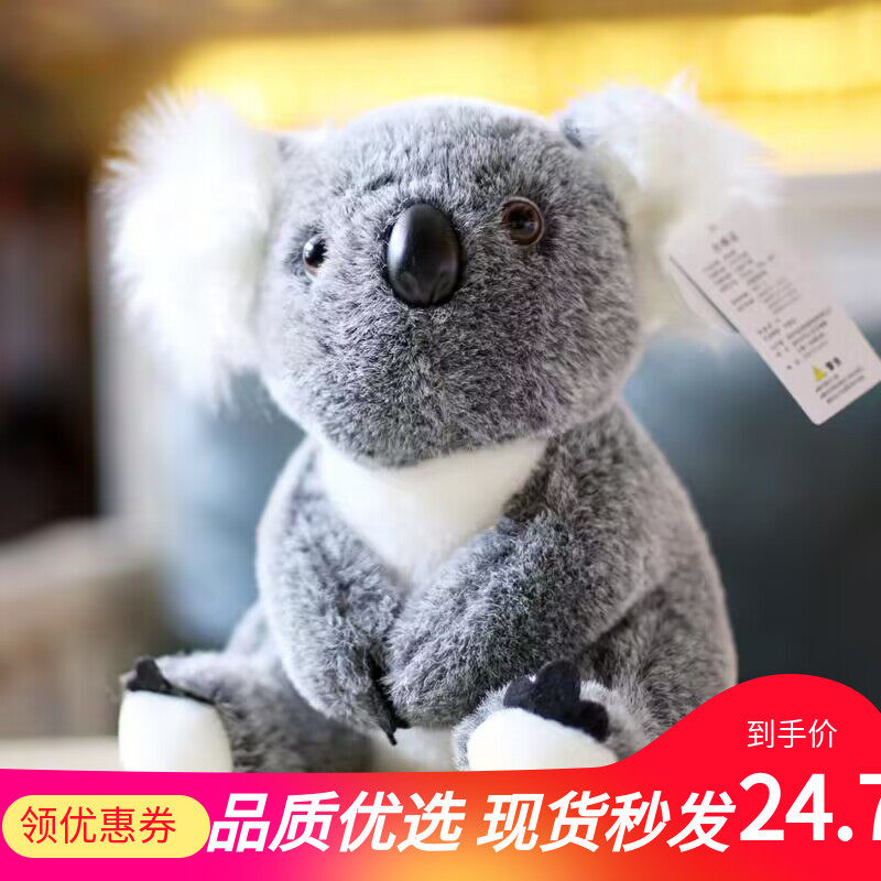 澳洲小考拉公仔树袋熊毛绒玩具仿真考拉玩偶布娃娃女生日礼物
