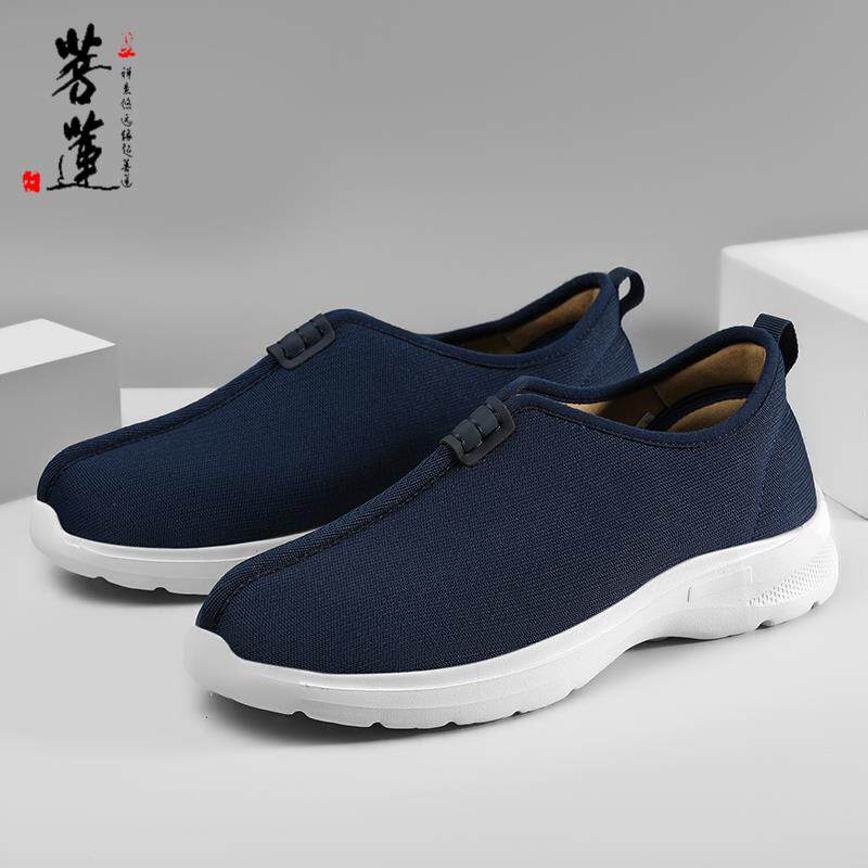 新款菩莲僧鞋男春秋布鞋厚底软底防滑僧人鞋和尚鞋男女秋季居士禅