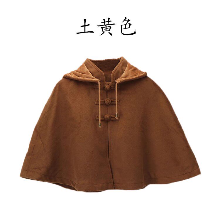 特卖菩提僧服僧人打坐小披风男冬季禅修观音斗篷加厚加绒出家和尚