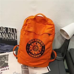 新款佛包六字真言居士包僧包莲花上香软包中等大小轻便双肩包帆布