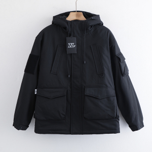 惠衣阁秋冬男士连帽棉衣工装棉服外套韩版宽松休闲保暖棉袄外套
