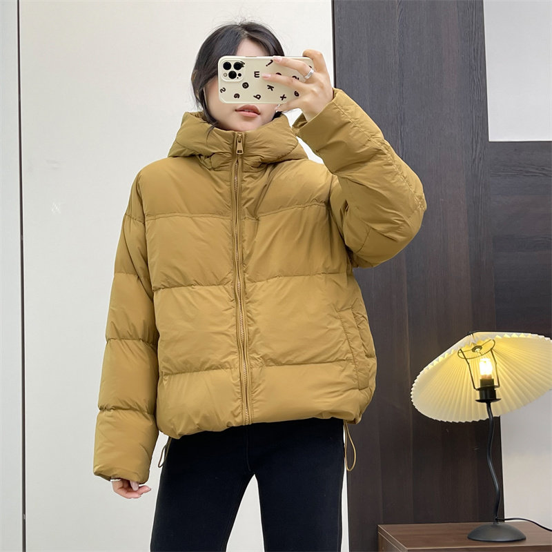 惠衣阁秋冬女连帽羽绒服短款羽绒服韩版宽松休闲轻便保暖羽绒外套