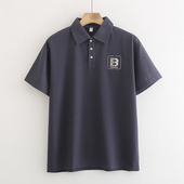 男士 韩版 棉质短袖 惠衣阁夏季 t恤衫 POLO衫 宽松商务休闲半袖 上衣T恤