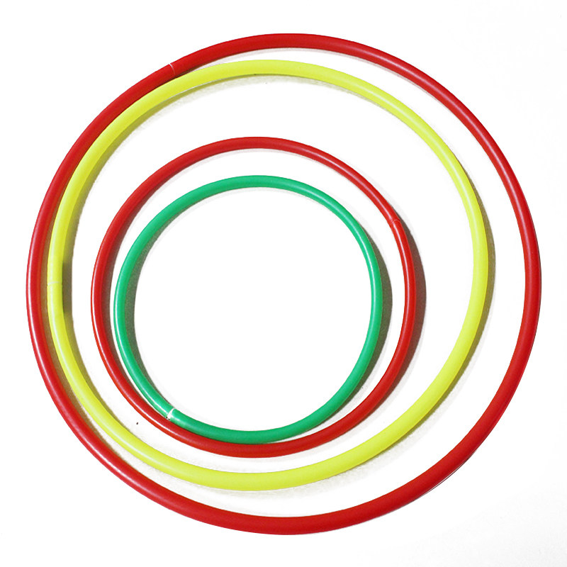 套大鹅网红游戏投郑套圈定制空心塑料圈套布娃娃幼儿园跳舞圈加粗