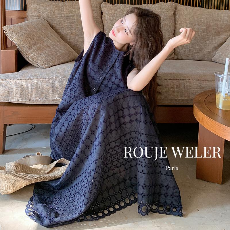 ROUJEWELER法式甜美减龄连衣裙女