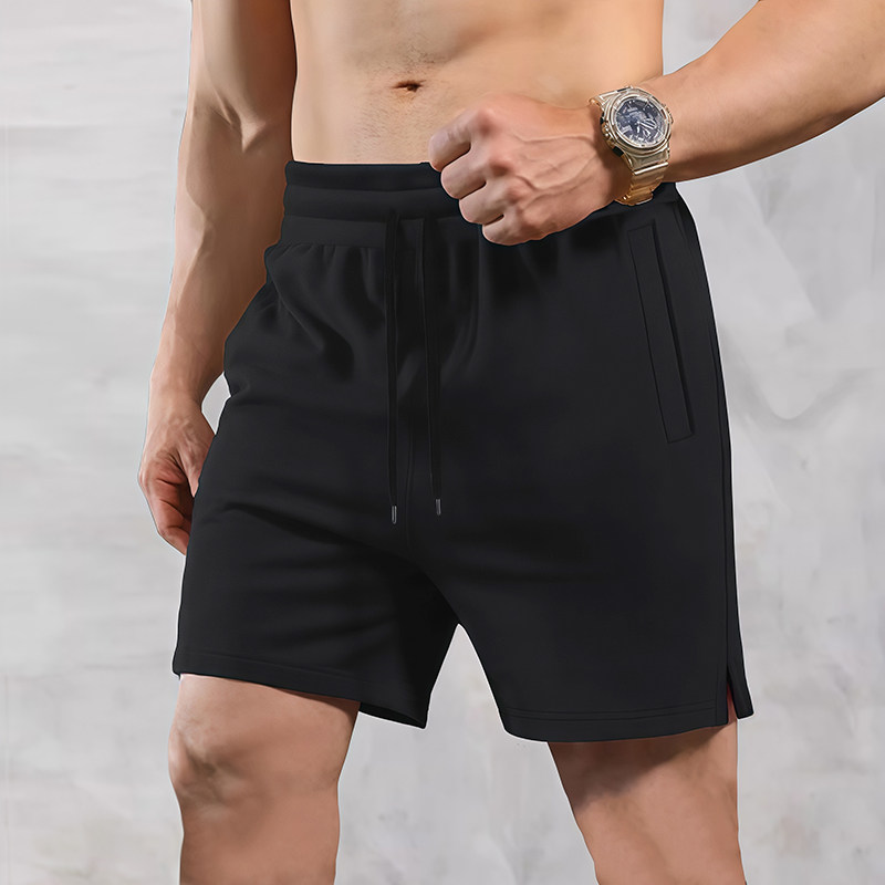 夏季新款运动短裤男健身棉质休闲宽松跑步弹力口袋吊裆男士五分裤