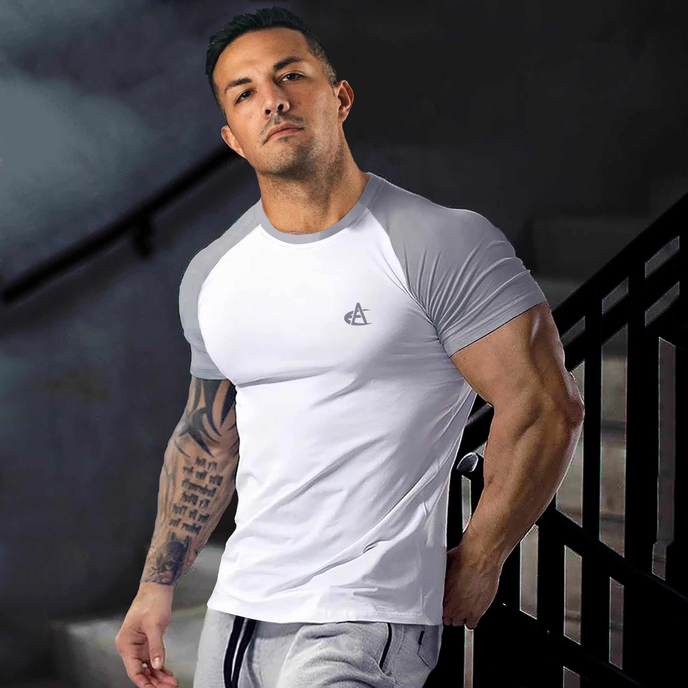 冰丝棉弹力训练短袖圆领T恤运动健身速干衣肌肉男夏季显身材塑身t,运动服/休闲服装,健身衣,淘宝优惠券,粉丝福利购,淘宝优惠卷