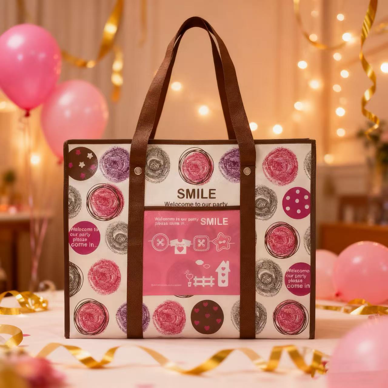 （整箱批发）搬家袋无纺布袋加厚编织行李袋卡通防水收纳包蛇皮袋