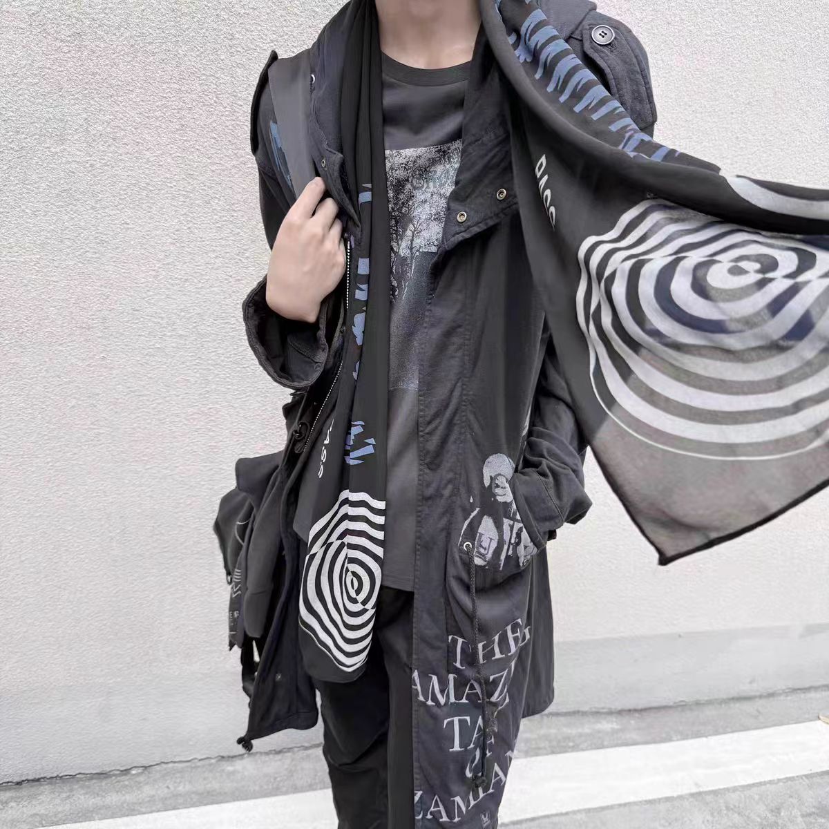 【现货】非Undercover 06ss T期漩涡丝巾围巾 Archive 时尚百搭UC