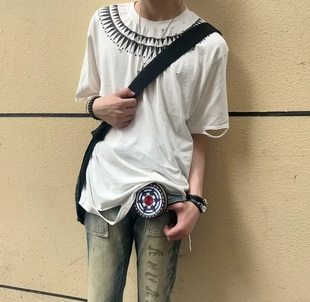 开发手工破坏糜烂 原版 现货发uc非Undercover Scad期蝎子虫洞短袖