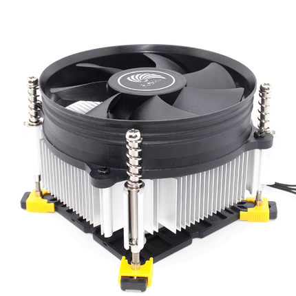 天极风  I3/I5 CPU散热器铜芯 1150 1200 1700 1366 9cm静音风扇