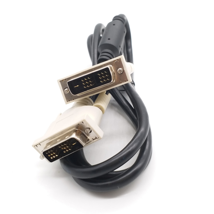 原装高清显示器DVI视频线电脑 18+1 DVI-D信号线 显卡连接线1.5米