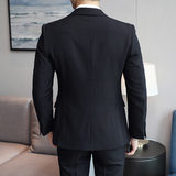 模特图男士西服套装时尚西装二件套新郎结婚礼服LJT7822P240，男装西服套装，电商D216-1