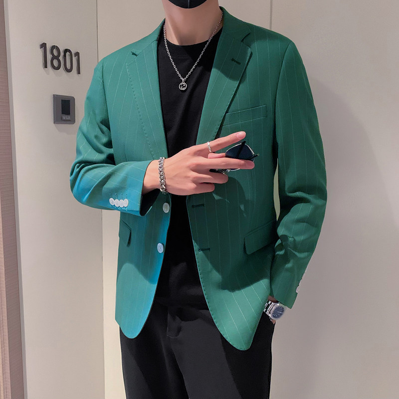 模特图男士休闲西装修身韩版西服单西外套F6926P165,男装西服,电商D216-1