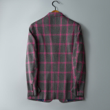 平铺图男士休闲西装时尚修身西服单西外套DX6970P165，男装西服，电商D216-1