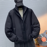 支架图-新标90白鸭绒原创设计男士短款宽松羽绒服75338P360，男装羽绒服，电商D216-1